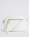 M&S Leather Crescent Cross Body Bag