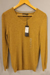 M&S Pure Cashmere Sweater Dk Yellow
