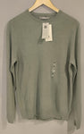 M&S Pure Extra Fine Lambswool Crew Neck Jumper Antique Green