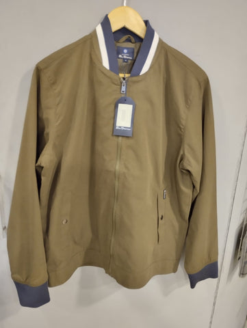 Ben Sherman Olive Bomber Jacket