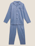 M&S Pure Cotton Mosaic Print Pyjama Set
