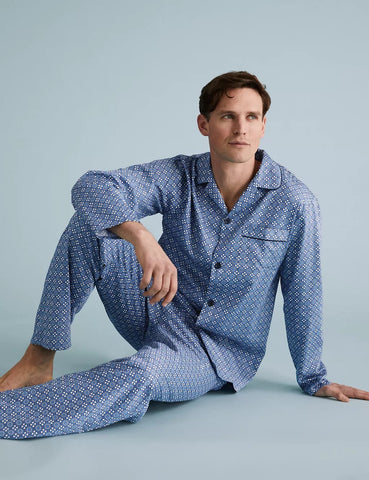 M&S Pure Cotton Mosaic Print Pyjama Set