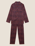 M&S Pure Cotton Printed Pyjama Set