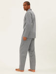 M&S Pure Cotton Geometric Print Pyjama Set