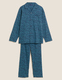 M&S Pure Cotton Leaf Print Pyjama Set