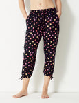 M&S Pure Cotton Dotty Cropped Pyjama Bottoms