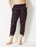 M&S Pure Cotton Dotty Cropped Pyjama Bottoms