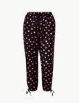 M&S Pure Cotton Dotty Cropped Pyjama Bottoms