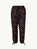 M&S Pure Cotton Dotty Cropped Pyjama Bottoms