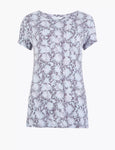 M&S Printed Short Sleeve Pyjama Top