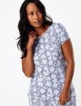 M&S Printed Short Sleeve Pyjama Top
