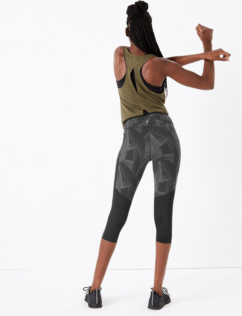 M&S GOODMOVE Go Train Mesh Cropped Gym Leggings – Brand Ministry