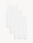 M&S 3pk Cool & Fresh™ Sleeveless Vests