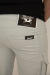 BLOOMEFIELD GLACIER GRAY KNIT DENIM JOGGER PANT WITH CARGO POCKETS