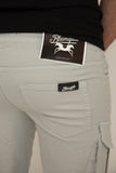 BLOOMEFIELD GLACIER GRAY KNIT DENIM JOGGER PANT WITH CARGO POCKETS