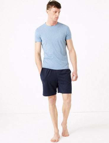 M&S 2 Pack Pure Cotton Pyjama Shorts