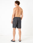 M&S 2 Pack Cotton Checked Pyjama Shorts