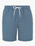 M&S Swimwear | Mens Quick Dry Geometric Swim Shorts Blue Mix
