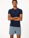 M&S Swimwear | Mens Quick Dry Geometric Swim Shorts Blue Mix