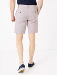 M&S Stretch Belted Printed Chino Shorts