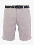 M&S Stretch Belted Printed Chino Shorts