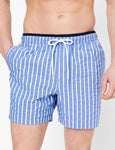 M&S Swimwear | Mens Seersucker Swim Shorts Blue Mix