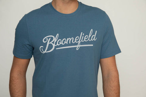 BLOOMEFIELD LARGE LOGO PUFF TEXT CREW NECK TEE