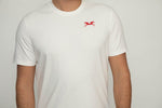 BLOOMEFIELD DOUBLE HORSE LOGO CREW NECK TEE WITH BACK TEXT