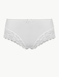 M&S Lace High Rise Midi Knickers