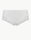 M&S Lace High Rise Midi Knickers