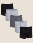 M&S 5pk Cotton Stretch Cool & Fresh™ Trunks
