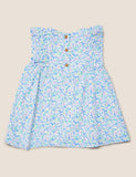 Pure Cotton Floral Print Dress