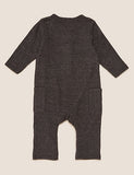 Textured Velour Romper