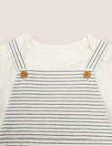 2Pc Pure Cotton Striped Outfit