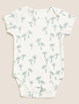 2Pc Cotton Palm Tree Print Outfit