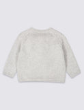 Pure Cotton Applique Cardigan