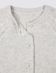 Pure Cotton Applique Cardigan