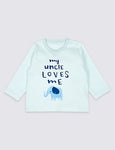 Pure Cotton My Uncle Loves Me Top