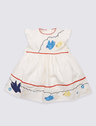 Applique Pure Cotton Baby Dress