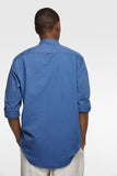 ZARA Cool Blue Shirt with sleeve Tabs