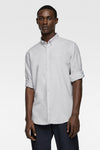 ZRA Light Grey Botton Down Linen Shirt