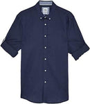 ZARA  BlueButton Down Linen Shirt
