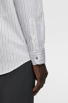 ZRA Mao Collar Stiped Shirt