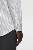 ZRA Mao Collar Stiped Shirt