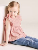 Pure Cotton Broderie T-Shirt