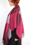 M&S Warm Soft Scarf Plaid Poncho