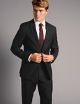 M&S Black Tailored Fit Italian Wool Suit
