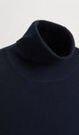 ZARA BASIC HIGH NECK SWEATER BLUE