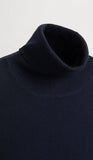 ZARA BASIC HIGH NECK SWEATER BLUE