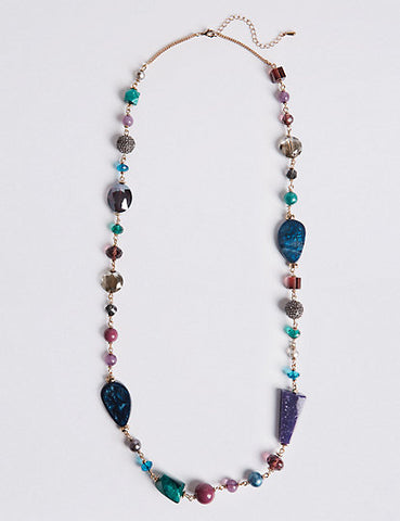 M&S COLLECTION Shaped Glass Necklace